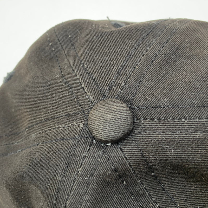 【中古品】【メンズ/レディース】 HUMAN MADE ヒューマンメード 6PANEL TWILL CAP 6パネル ツイル キャップ 帽子 185-260530-km-01-izu サイズ：F カラー：ブラック 万代Net店