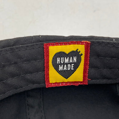 【中古品】【メンズ/レディース】 HUMAN MADE ヒューマンメード 6PANEL TWILL CAP 6パネル ツイル キャップ 帽子 185-260530-km-01-izu サイズ：F カラー：ブラック 万代Net店