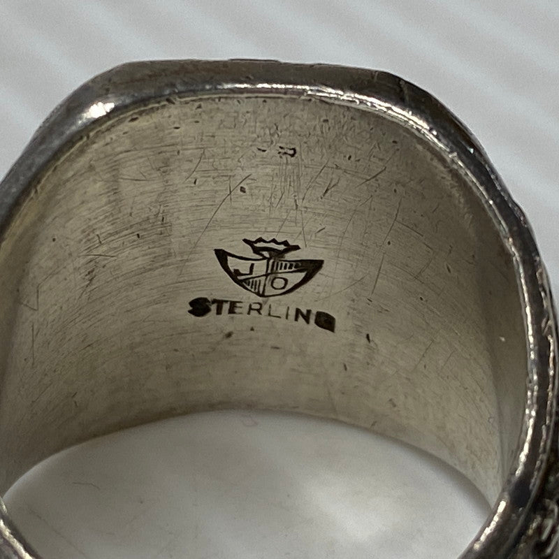 【中古品】【メンズ】 U.S.NAVY ユーエスネイビー STERLING スターリング 推定40’～50’S JO刻印 ANCHOR RING アンカー リング 指輪 アクセサリー 192-260603-cs-09-izu カラー：シルバー 万代Net店