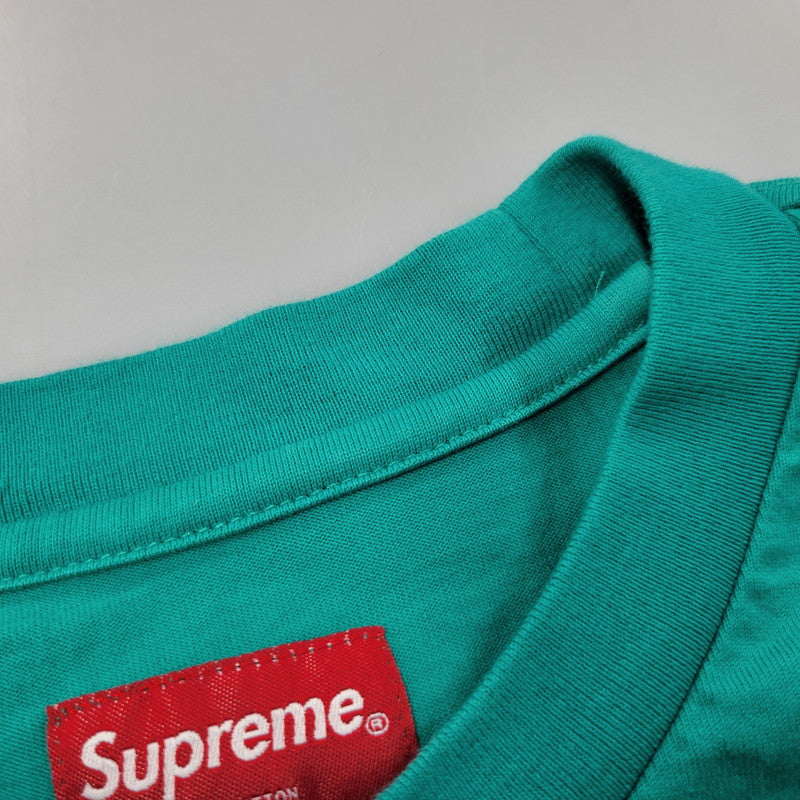 【中古品】【メンズ】 SUPREME シュプリーム SMALL BOX L/S TEE スモール ボックス ロングスリーブ Tシャツ トップス 長袖 149-260529-ya-08-izu サイズ：L カラー：GREEN 万代Net店