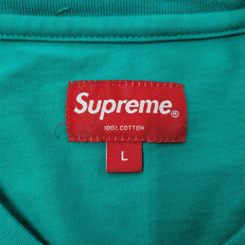 【中古品】【メンズ】 SUPREME シュプリーム SMALL BOX L/S TEE スモール ボックス ロングスリーブ Tシャツ トップス 長袖 149-260529-ya-08-izu サイズ：L カラー：GREEN 万代Net店