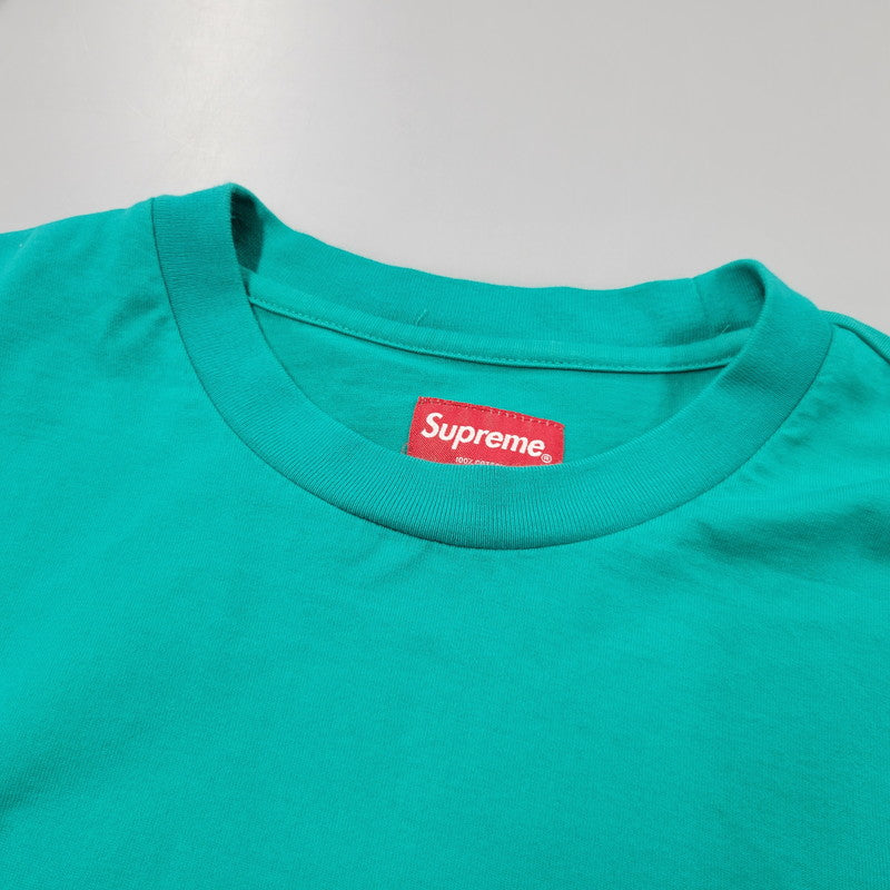 【中古品】【メンズ】 SUPREME シュプリーム SMALL BOX L/S TEE スモール ボックス ロングスリーブ Tシャツ トップス 長袖 149-260529-ya-08-izu サイズ：L カラー：GREEN 万代Net店
