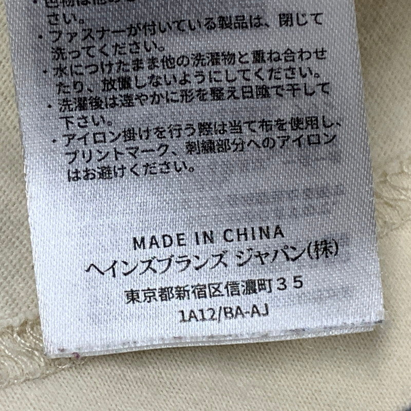 【中古品】【メンズ】 WTAPS ダブルタップス × CHAMPION チャンピオン C8-U421 ACADEMY LS COTTON アカデミー ロングスリーブ コットン トップス 長袖 142-260531-ya-05-izu サイズ：XL カラー：クリーム 万代Net店