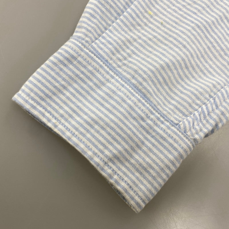 【中古品】【メンズ】 PALACE パレス HIPPY SALUTE SHIRT ヒッピー サルート シャツ トップス 長袖 142-260529-ya-10-izu サイズ：L カラー：ブルー×ホワイト 万代Net店