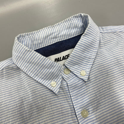 【中古品】【メンズ】 PALACE パレス HIPPY SALUTE SHIRT ヒッピー サルート シャツ トップス 長袖 142-260529-ya-10-izu サイズ：L カラー：ブルー×ホワイト 万代Net店