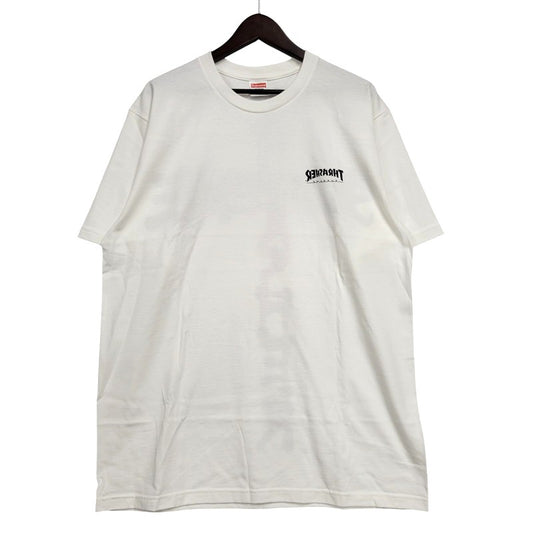 【中古美品】【メンズ】 SUPREME シュプリーム × THRASHER スラッシャー 24SS CROSS TEE クロス Tシャツ トップス 半袖 149-260529-ya-06-izu サイズ：L カラー：WHITE 万代Net店