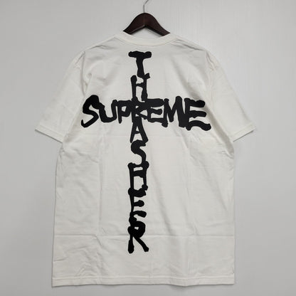 【中古美品】【メンズ】 SUPREME シュプリーム × THRASHER スラッシャー 24SS CROSS TEE クロス Tシャツ トップス 半袖 149-260529-ya-06-izu サイズ：L カラー：WHITE 万代Net店