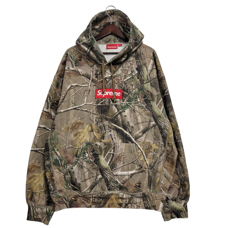【中古品】【メンズ】 Supreme シュプリーム BOX LOGO HOODED SWEATSHIRT REALTREE AP CAMO ボックスロゴフーデッドスウェットシャツ パーカー 149-260601-as-04-izu サイズ：XL カラー：マルチカラー 万代Net店