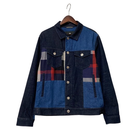 【中古品】【メンズ】 BLACK LABEL CRESTBRIDGE ブラックレーベル・クレストブリッジ PATCHWORK DENIM JACKET 51F17-116-28 パッチワーク デニムジャケット 141-260530-as-01-izu サイズ：L カラー：インディゴ 万代Net店