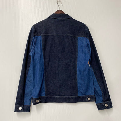 【中古品】【メンズ】 BLACK LABEL CRESTBRIDGE ブラックレーベル・クレストブリッジ PATCHWORK DENIM JACKET 51F17-116-28 パッチワーク デニムジャケット 141-260530-as-01-izu サイズ：L カラー：インディゴ 万代Net店