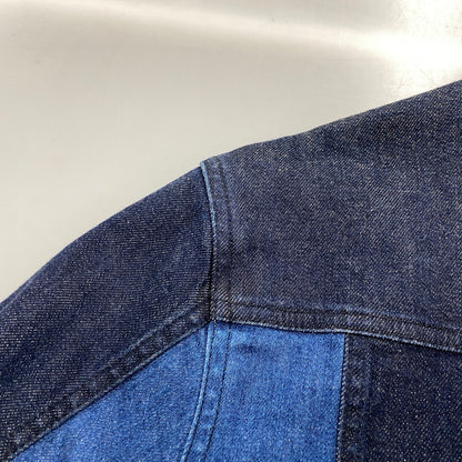 【中古品】【メンズ】 BLACK LABEL CRESTBRIDGE ブラックレーベル・クレストブリッジ PATCHWORK DENIM JACKET 51F17-116-28 パッチワーク デニムジャケット 141-260530-as-01-izu サイズ：L カラー：インディゴ 万代Net店