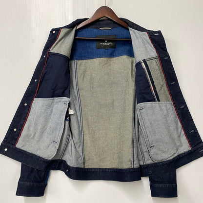 【中古品】【メンズ】 BLACK LABEL CRESTBRIDGE ブラックレーベル・クレストブリッジ PATCHWORK DENIM JACKET 51F17-116-28 パッチワーク デニムジャケット 141-260530-as-01-izu サイズ：L カラー：インディゴ 万代Net店