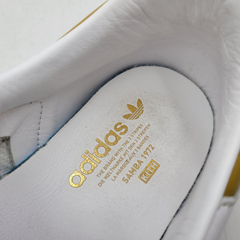 【中古品】【メンズ】 ADIDAS アディダス × KITH キス IE4800 SAMBA SUMMER 2023 MANGO サンバ マンゴー スニーカー 靴 161-260530-kh-04-izu サイズ：27.5 カラー：ホワイト系 万代Net店