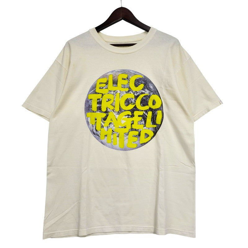 【中古品】【メンズ】 ELECTRIC COTTAGE エレクトリックコテージ EARTH アース S S TEE ショートスリーブ Tシャツ トップス 半袖 142-260602-ya-09-izu サイズ：L カラー：ホワイト系 万代Net店