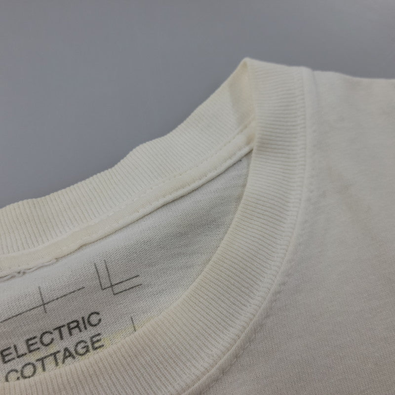 【中古品】【メンズ】 ELECTRIC COTTAGE エレクトリックコテージ EARTH アース S S TEE ショートスリーブ Tシャツ トップス 半袖 142-260602-ya-09-izu サイズ：L カラー：ホワイト系 万代Net店