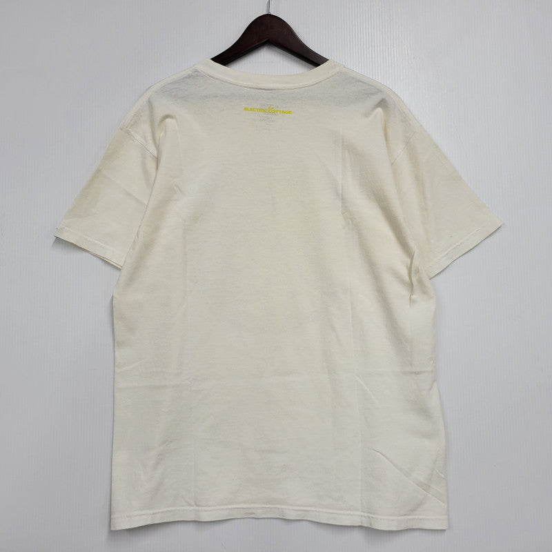 【中古品】【メンズ】 ELECTRIC COTTAGE エレクトリックコテージ EARTH アース S S TEE ショートスリーブ Tシャツ トップス 半袖 142-260602-ya-09-izu サイズ：L カラー：ホワイト系 万代Net店