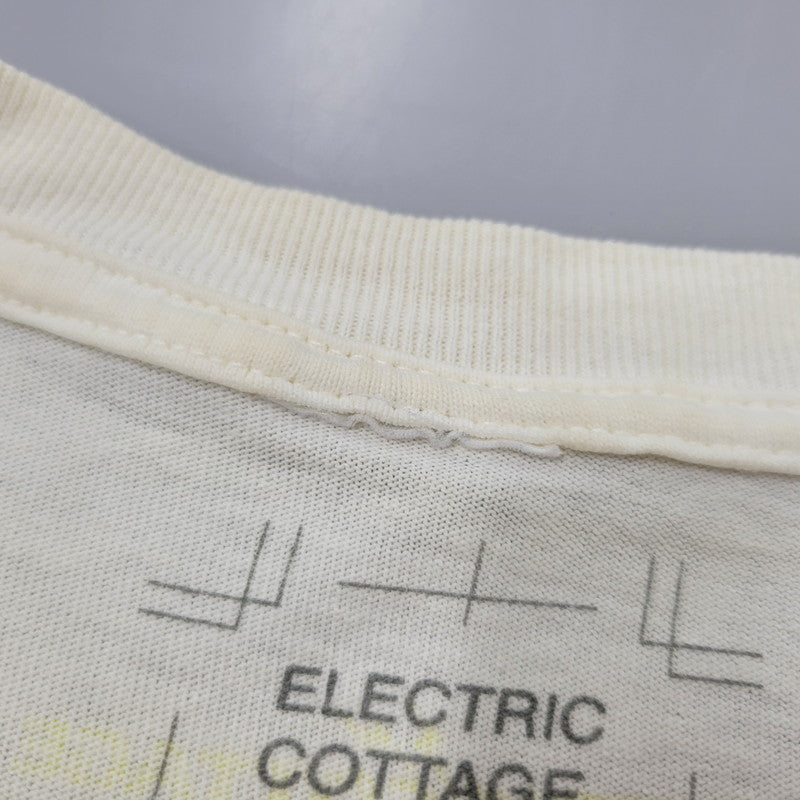 【中古品】【メンズ】 ELECTRIC COTTAGE エレクトリックコテージ EARTH アース S S TEE ショートスリーブ Tシャツ トップス 半袖 142-260602-ya-09-izu サイズ：L カラー：ホワイト系 万代Net店