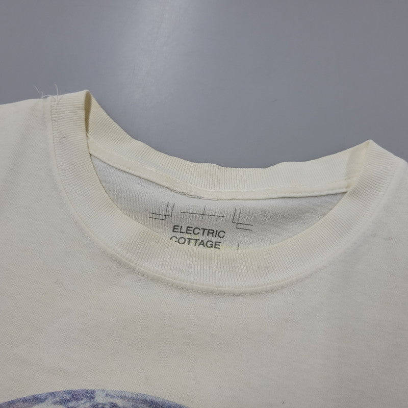 【中古品】【メンズ】 ELECTRIC COTTAGE エレクトリックコテージ EARTH アース S S TEE ショートスリーブ Tシャツ トップス 半袖 142-260602-ya-09-izu サイズ：L カラー：ホワイト系 万代Net店