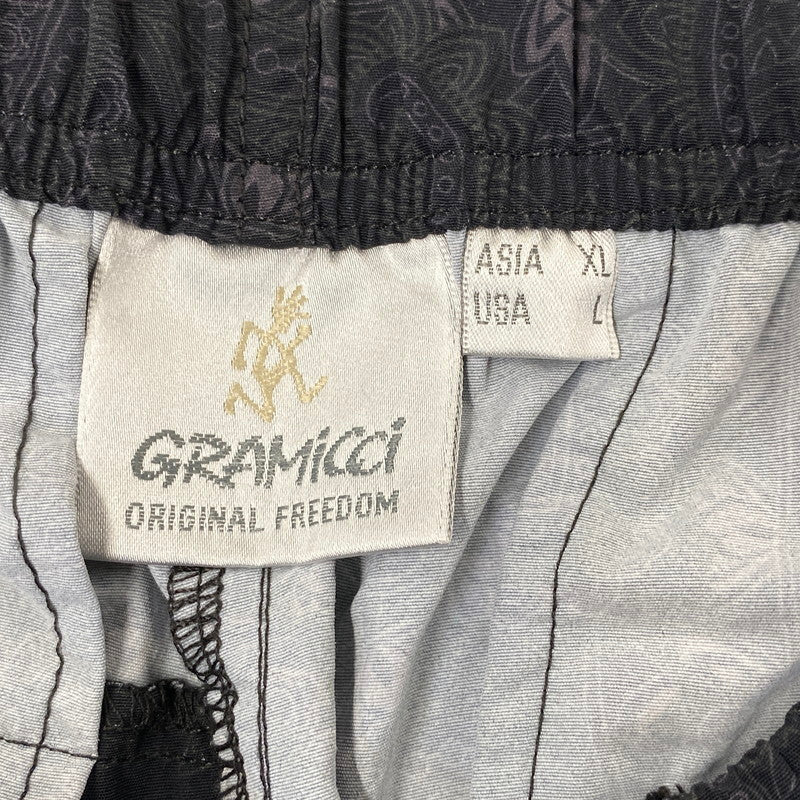 【中古品】【メンズ】 GRAMICCI グラミチ GMP5-S2125 PAISLEY PACKABLE SHELL PANTS ペイズリー パッカブル シェル パンツ ズボン ボトムス 155-260714-ya-17-izu サイズ：XL カラー：ブラック 万代Net店