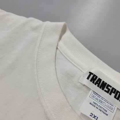 【中古品】【メンズ】 TRANSPORT トランスポート LAUREL S S TEE ローレル ショートスリーブ Tシャツ トップス 半袖 142-260602-ya-16-izu サイズ：2XL カラー：ホワイト 万代Net店