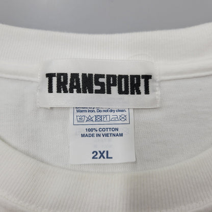 【中古品】【メンズ】 TRANSPORT トランスポート LAUREL S S TEE ローレル ショートスリーブ Tシャツ トップス 半袖 142-260602-ya-16-izu サイズ：2XL カラー：ホワイト 万代Net店