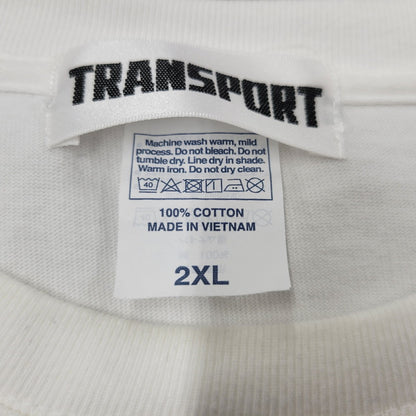 【中古品】【メンズ】 TRANSPORT トランスポート LAUREL S S TEE ローレル ショートスリーブ Tシャツ トップス 半袖 142-260602-ya-16-izu サイズ：2XL カラー：ホワイト 万代Net店