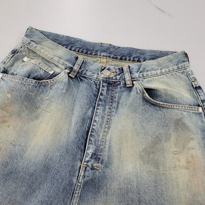 【中古美品】【メンズ】 ANCELLM アンセルム ANC-＃05-26SS-D #05 AGING TYPE-D デニムパンツ 151-260530-as-12-izu サイズ：2 カラー：INDIGO 万代Net店