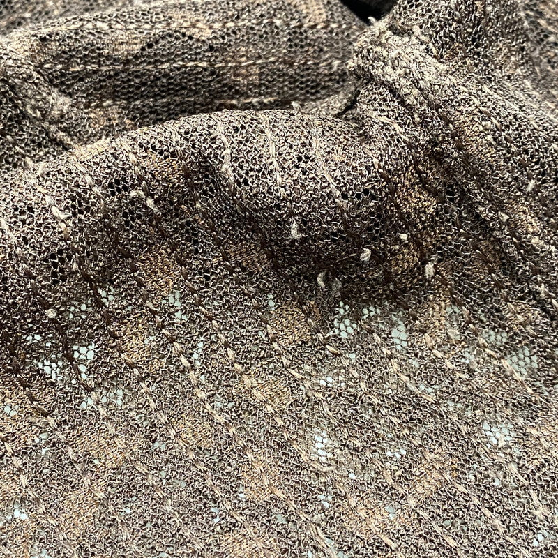 【中古美品】【メンズ】 JUHA ユハ 10230704-2 26SS FEATHER LACE SS SHIRT フェザー レース ショートスリーブ シャツ トップス 半袖 140-260529-cs-06-izu サイズ：4 カラー：ブラウン 万代Net店