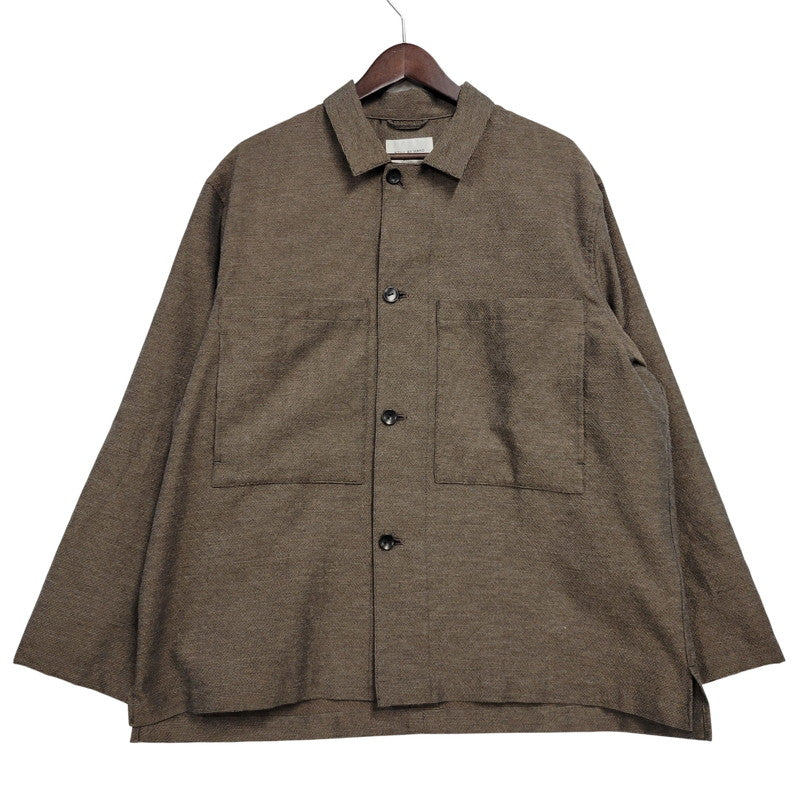 【中古美品】【メンズ】 STILL BY HAND スティルバイハンド MIXED COLOUR SHIRT JACKET BL04261 ミックスカラーシャツジャケット 140-260530-as-04-izu サイズ：46 カラー：ブラウン 万代Net店