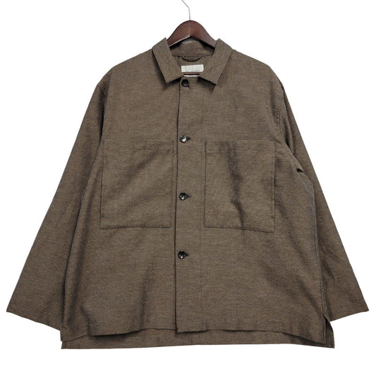 【中古美品】【メンズ】 STILL BY HAND スティルバイハンド MIXED COLOUR SHIRT JACKET BL04261 ミックスカラーシャツジャケット 140-260530-as-04-izu サイズ：46 カラー：ブラウン 万代Net店