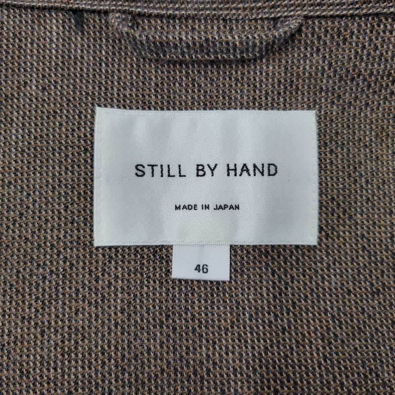 【中古美品】【メンズ】 STILL BY HAND スティルバイハンド MIXED COLOUR SHIRT JACKET BL04261 ミックスカラーシャツジャケット 140-260530-as-04-izu サイズ：46 カラー：ブラウン 万代Net店