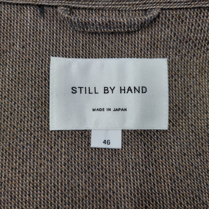 【中古美品】【メンズ】 STILL BY HAND スティルバイハンド MIXED COLOUR SHIRT JACKET BL04261 ミックスカラーシャツジャケット 140-260530-as-04-izu サイズ：46 カラー：ブラウン 万代Net店