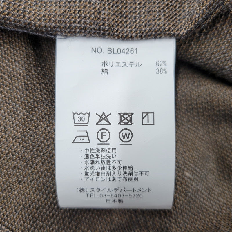 【中古美品】【メンズ】 STILL BY HAND スティルバイハンド MIXED COLOUR SHIRT JACKET BL04261 ミックスカラーシャツジャケット 140-260530-as-04-izu サイズ：46 カラー：ブラウン 万代Net店