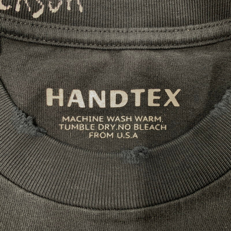 【中古美品】【メンズ】 HANDTEX ハンドテックス × MASAYOSHI WATANABE HT3-CST-JM6 SMILE PRINT SS TEE スマイル プリント ショートスリーブ Tシャツ トップス 145-260530-kh-12-izu サイズ：M カラー：ブラック 万代Net店