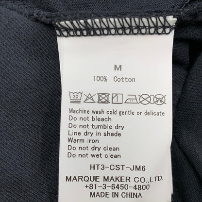 【中古美品】【メンズ】 HANDTEX ハンドテックス × MASAYOSHI WATANABE HT3-CST-JM6 SMILE PRINT SS TEE スマイル プリント ショートスリーブ Tシャツ トップス 145-260530-kh-12-izu サイズ：M カラー：ブラック 万代Net店