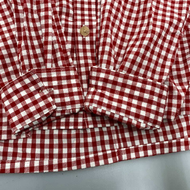 【中古美品】【メンズ】 SHINYAKOZUKA シンヤコヅカ 2601SK74 ROOMY SHIRT ルーミー シャツ トップス 長袖 140-260529-cs-03-izu サイズ：M カラー：レッド 万代Net店