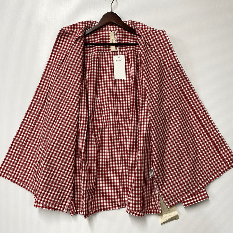 【中古美品】【メンズ】 SHINYAKOZUKA シンヤコヅカ 2601SK74 ROOMY SHIRT ルーミー シャツ トップス 長袖 140-260529-cs-03-izu サイズ：M カラー：レッド 万代Net店