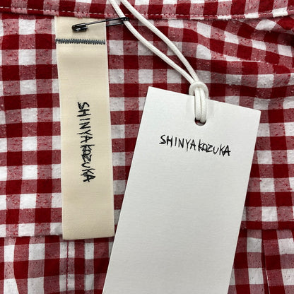 【中古美品】【メンズ】 SHINYAKOZUKA シンヤコヅカ 2601SK74 ROOMY SHIRT ルーミー シャツ トップス 長袖 140-260529-cs-03-izu サイズ：M カラー：レッド 万代Net店