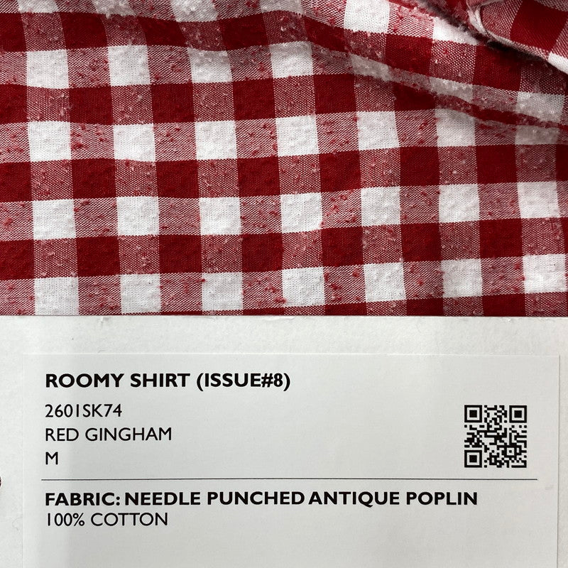 【中古美品】【メンズ】 SHINYAKOZUKA シンヤコヅカ 2601SK74 ROOMY SHIRT ルーミー シャツ トップス 長袖 140-260529-cs-03-izu サイズ：M カラー：レッド 万代Net店