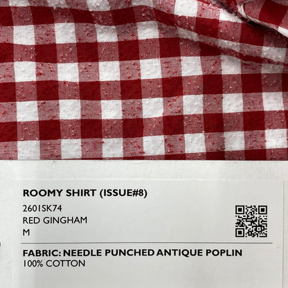 【中古美品】【メンズ】 SHINYAKOZUKA シンヤコヅカ 2601SK74 ROOMY SHIRT ルーミー シャツ トップス 長袖 140-260529-cs-03-izu サイズ：M カラー：レッド 万代Net店