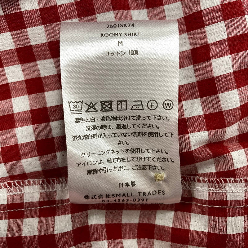 【中古美品】【メンズ】 SHINYAKOZUKA シンヤコヅカ 2601SK74 ROOMY SHIRT ルーミー シャツ トップス 長袖 140-260529-cs-03-izu サイズ：M カラー：レッド 万代Net店
