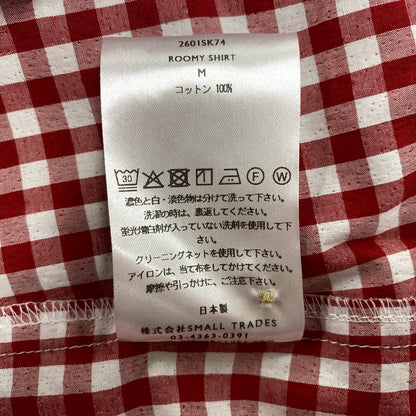 【中古美品】【メンズ】 SHINYAKOZUKA シンヤコヅカ 2601SK74 ROOMY SHIRT ルーミー シャツ トップス 長袖 140-260529-cs-03-izu サイズ：M カラー：レッド 万代Net店