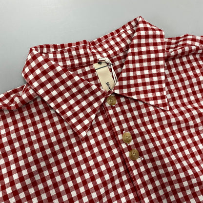 【中古美品】【メンズ】 SHINYAKOZUKA シンヤコヅカ 2601SK74 ROOMY SHIRT ルーミー シャツ トップス 長袖 140-260529-cs-03-izu サイズ：M カラー：レッド 万代Net店