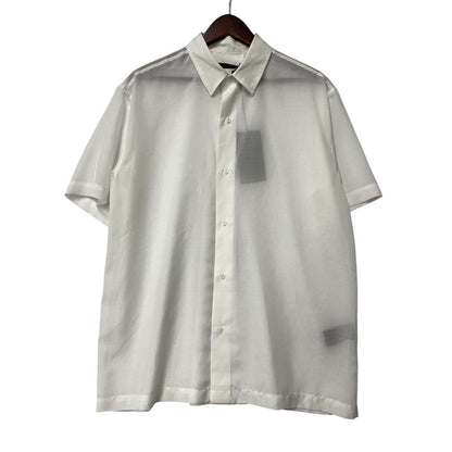 【中古美品】【メンズ】 JUHA ユハ 10230704-4 SHEER LIGHT SS SHIRT シアー ライト ショートスリーブ シャツ トップス 半袖 140-260529-cs-09-izu サイズ：4 カラー：ホワイト 万代Net店