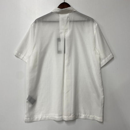 【中古美品】【メンズ】 JUHA ユハ 10230704-4 SHEER LIGHT SS SHIRT シアー ライト ショートスリーブ シャツ トップス 半袖 140-260529-cs-09-izu サイズ：4 カラー：ホワイト 万代Net店
