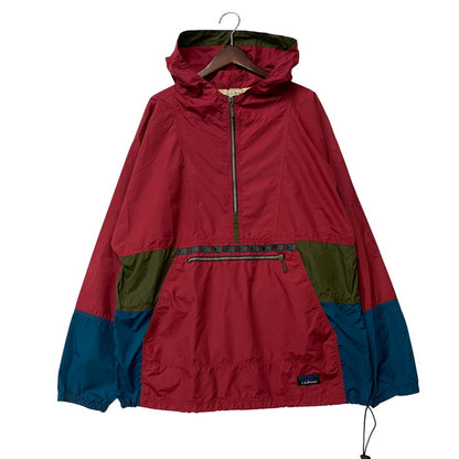 【中古品】【メンズ】 L.L.BEAN エルエルビーン R732 ホンジュラス製 90’S TYROLEAN RIBBON ANORAK PARKA チロリアン リボン アノラック パーカー アウター 146-260529-cs-08-izu サイズ：L カラー：レッド 万代Net店