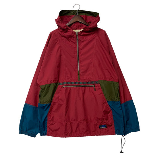 【中古品】【メンズ】 L.L.BEAN エルエルビーン R732 ホンジュラス製 90’S TYROLEAN RIBBON ANORAK PARKA チロリアン リボン アノラック パーカー アウター 146-260529-cs-08-izu サイズ：L カラー：レッド 万代Net店