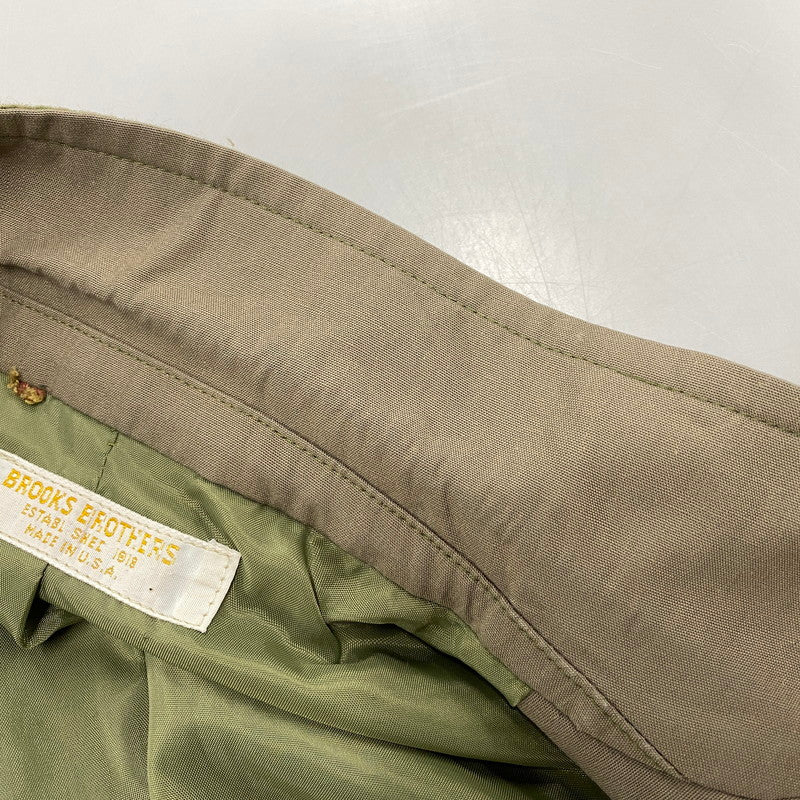 【中古品】【メンズ】 BROOKS BROTHERS ブルックスブラザーズ USA製 80’S 3B TAILORED JACKET スリーボタン テーラード ジャケット アウター 146-260529-cs-07-izu サイズ：不明 カラー：カーキ 万代Net店