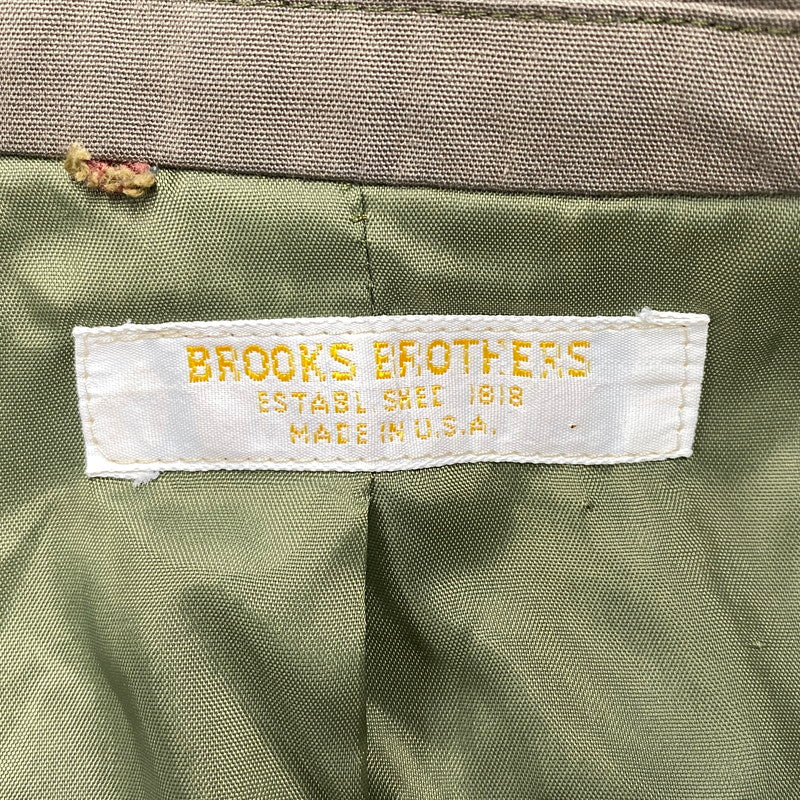 【中古品】【メンズ】 BROOKS BROTHERS ブルックスブラザーズ USA製 80’S 3B TAILORED JACKET スリーボタン テーラード ジャケット アウター 146-260529-cs-07-izu サイズ：不明 カラー：カーキ 万代Net店