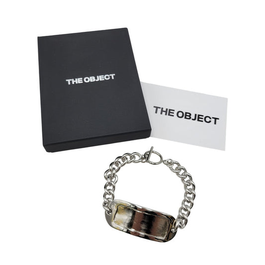 【中古品】【メンズ/レディース】 THE OBJECT ザオブジェクト OFFICE NAMETAG BRACELET TO-TYO-25008 オフィス ネームタグ ブレスレット アクセサリー 200-260530-as-19-izu サイズ：Free カラー：シルバー 万代Net店
